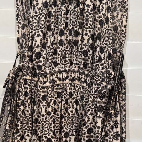 Free People Black and Cream Mini Dress - Picture 7 of 11